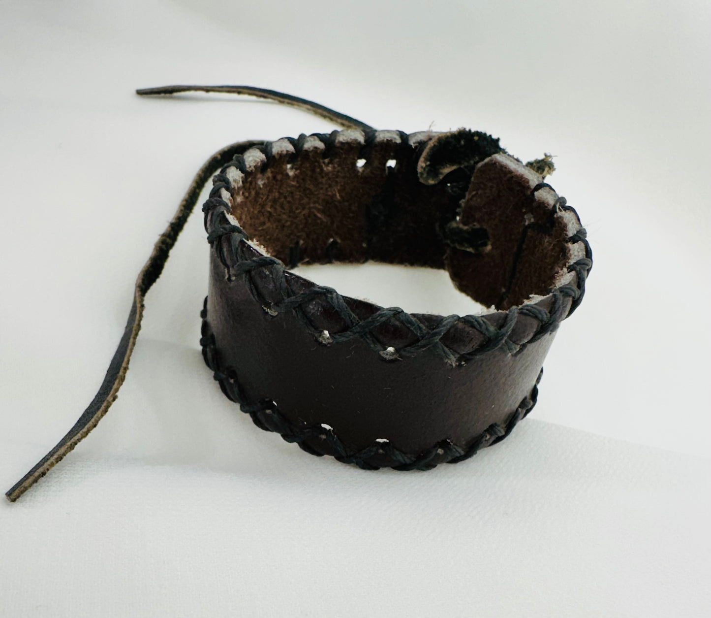 Boho Leather Cuff Bracelet | Handmade Guatemala
