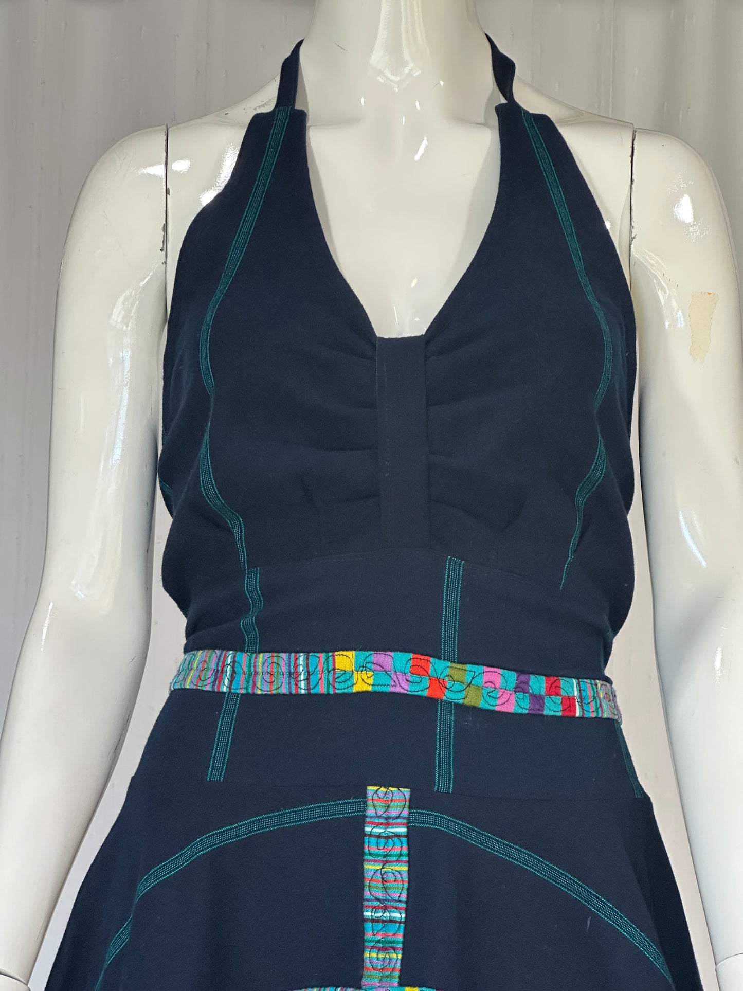 Handcrafted Atitlan Cotton Dress | One of a Kind Guatemalan Artisan Fashion