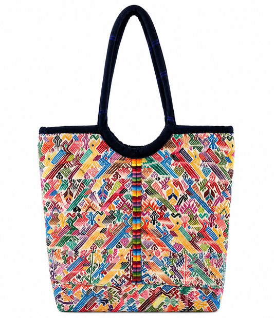 Maya Heritage Artisan Tote Bag | Handwoven Guatemalan Embroidery
