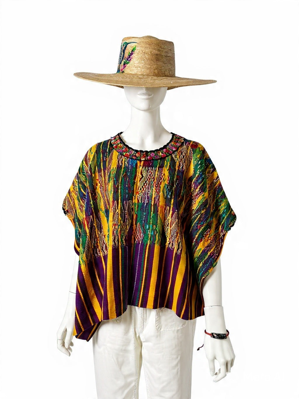Vintage Ceremonial Huipil from Nebaj, Guatemala | Handwoven Maya Textile Art