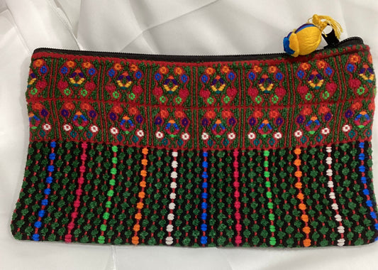 Handwoven Guatemalan Embroidered Cosmetic Bag | Artisan Clutch