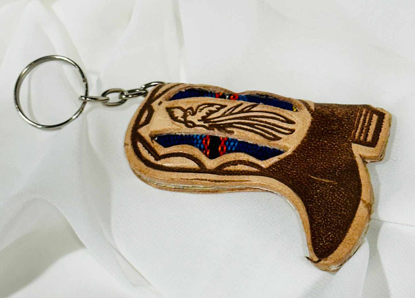 Guatemala Leather Boot Keychain | Handcrafted Souvenir