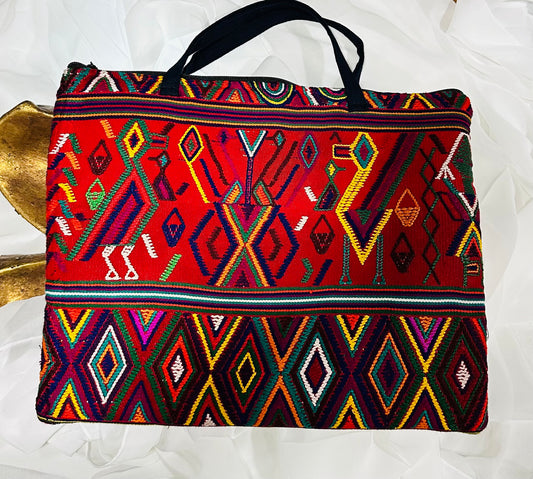 Handcrafted Guatemalan Padded Laptop Bag | Maya Textile Sleeve