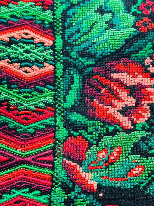 Handwoven Guatemalan Embroidered Cosmetic Bag | Artisan Clutch Pouch