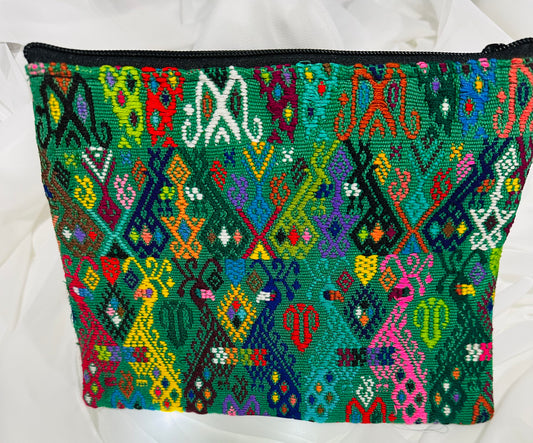 Vintage Guatemalan Huipil Cosmetic Pouch