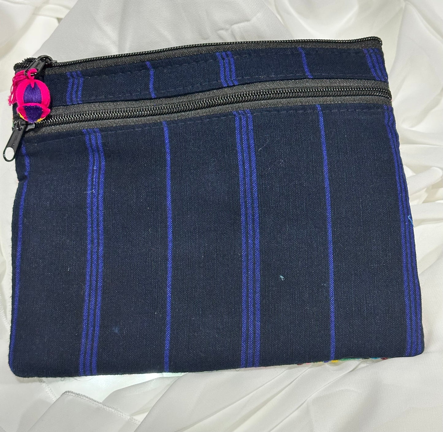 Vintage Guatemalan Huipil Cosmetic Pouch