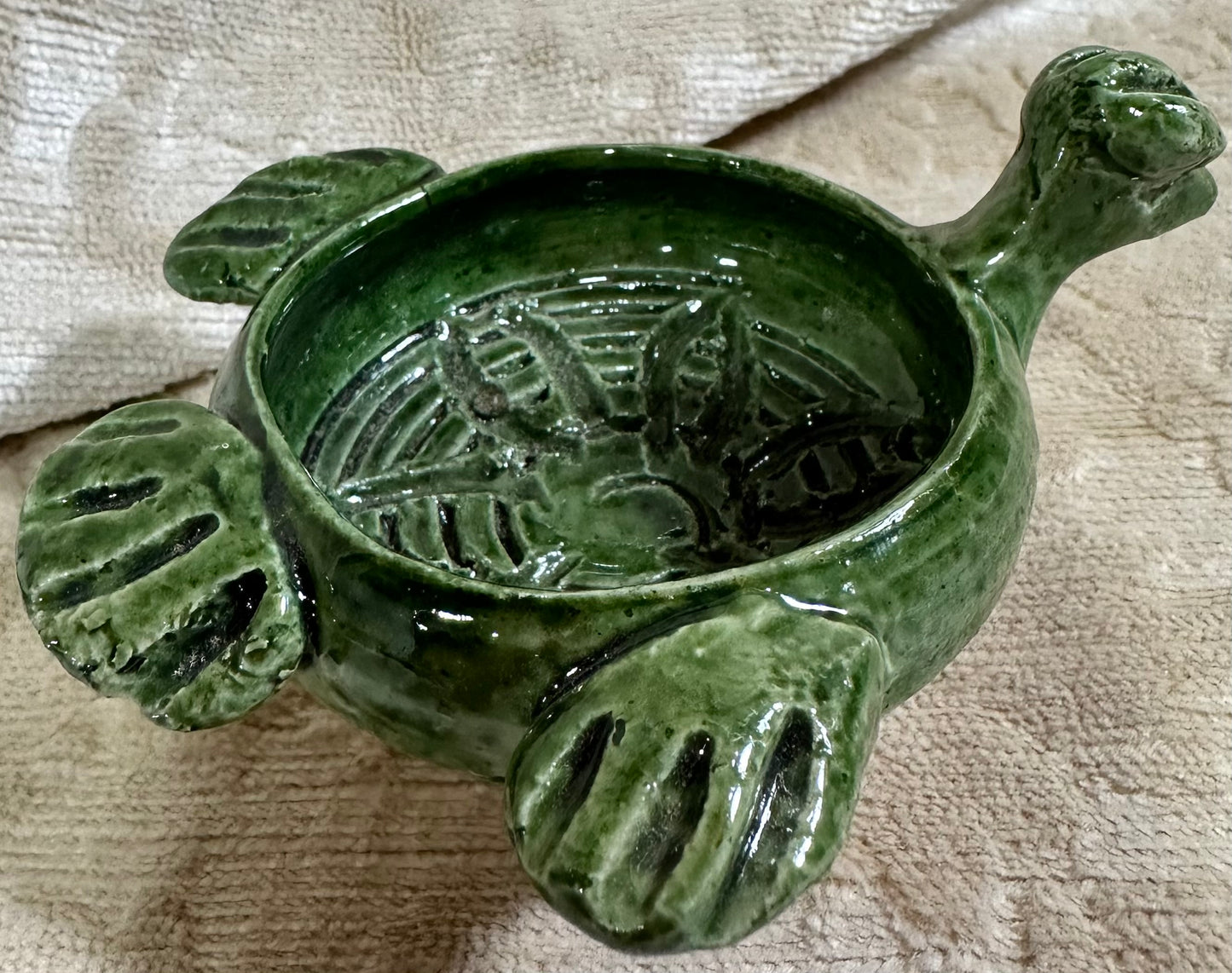 Handcrafted Turtle Garlic Keeper and Salt Cellar | Artisan Ceramic Bowl