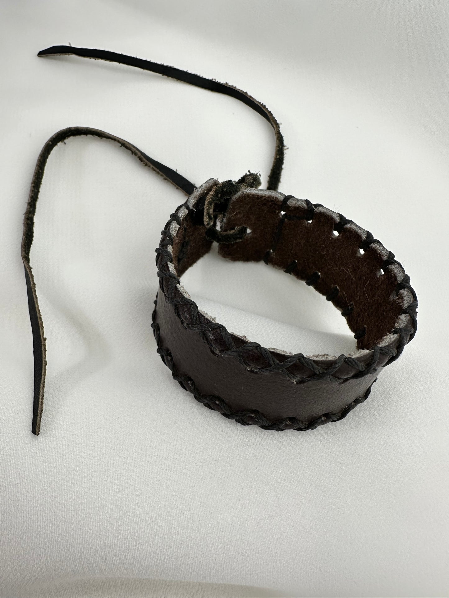 Boho Leather Cuff Bracelet | Handmade Guatemala