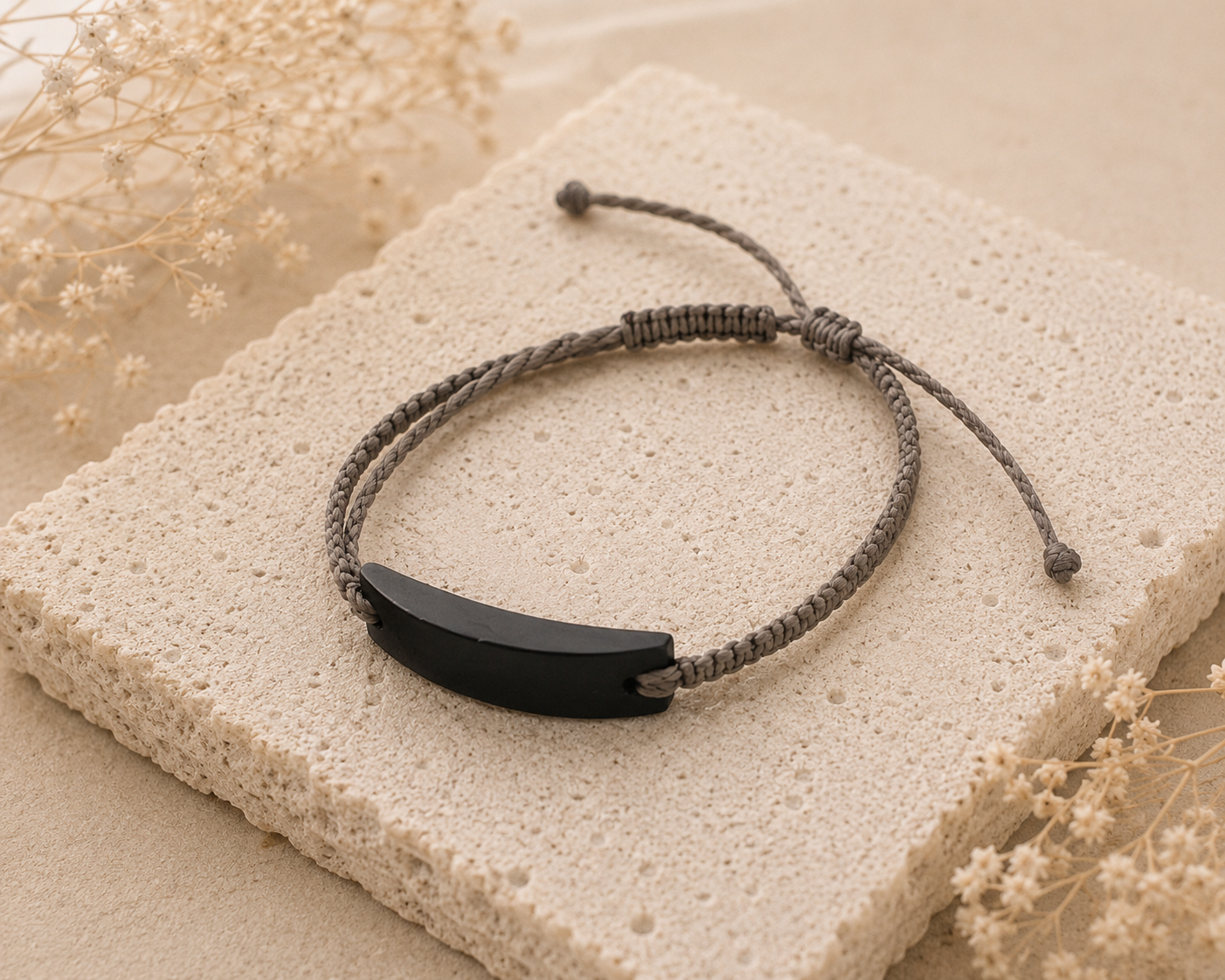 Black Jade Adjustable Bracelet