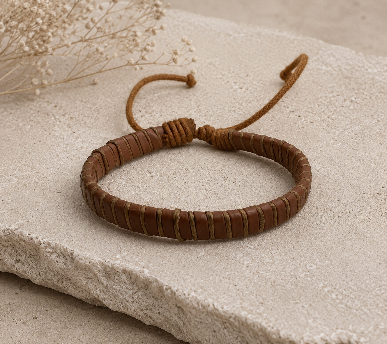 Wrapped Leather Bracelet