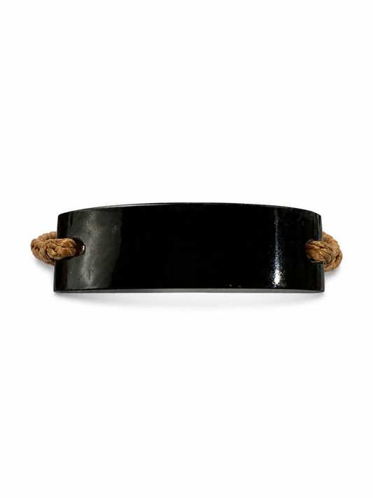 Guatemalan Black Jade Adjustable Bracelet