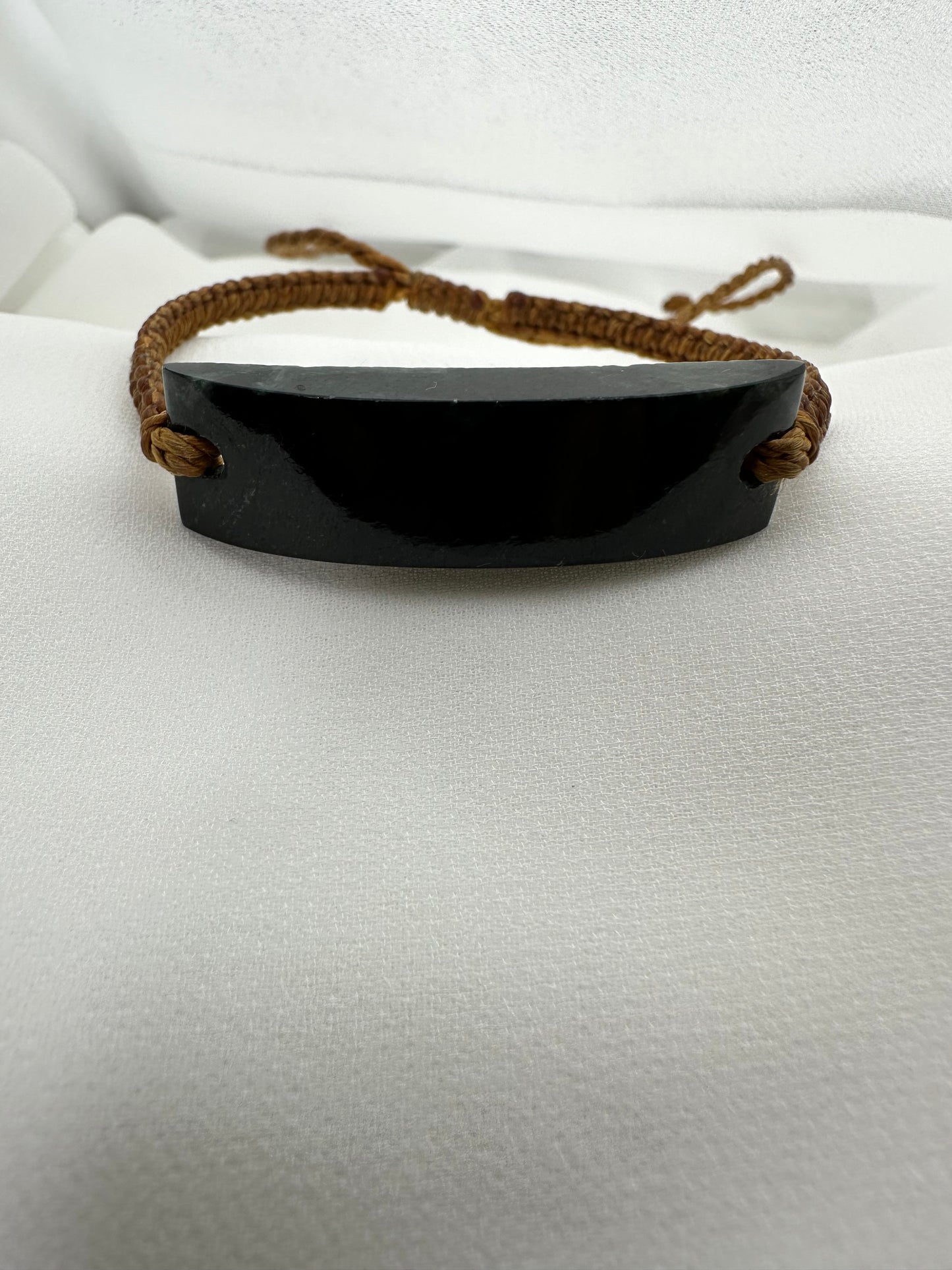 Guatemalan Black Jade Adjustable Bracelet