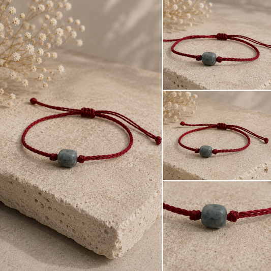 Dainty Guatemalan Green Jade Stacking Bracelet