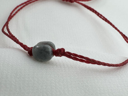Dainty Guatemalan Green Jade Stacking Bracelet