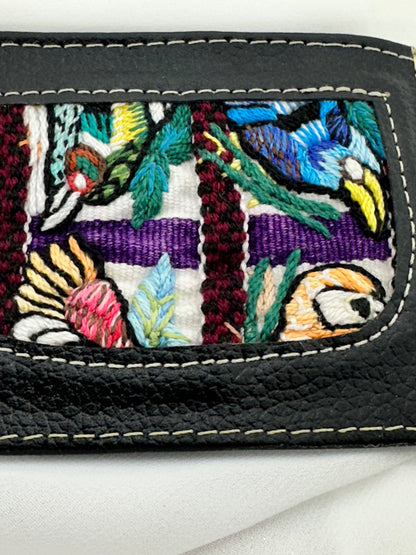Handcrafted Leather Card Holder | Maya Textile Accent