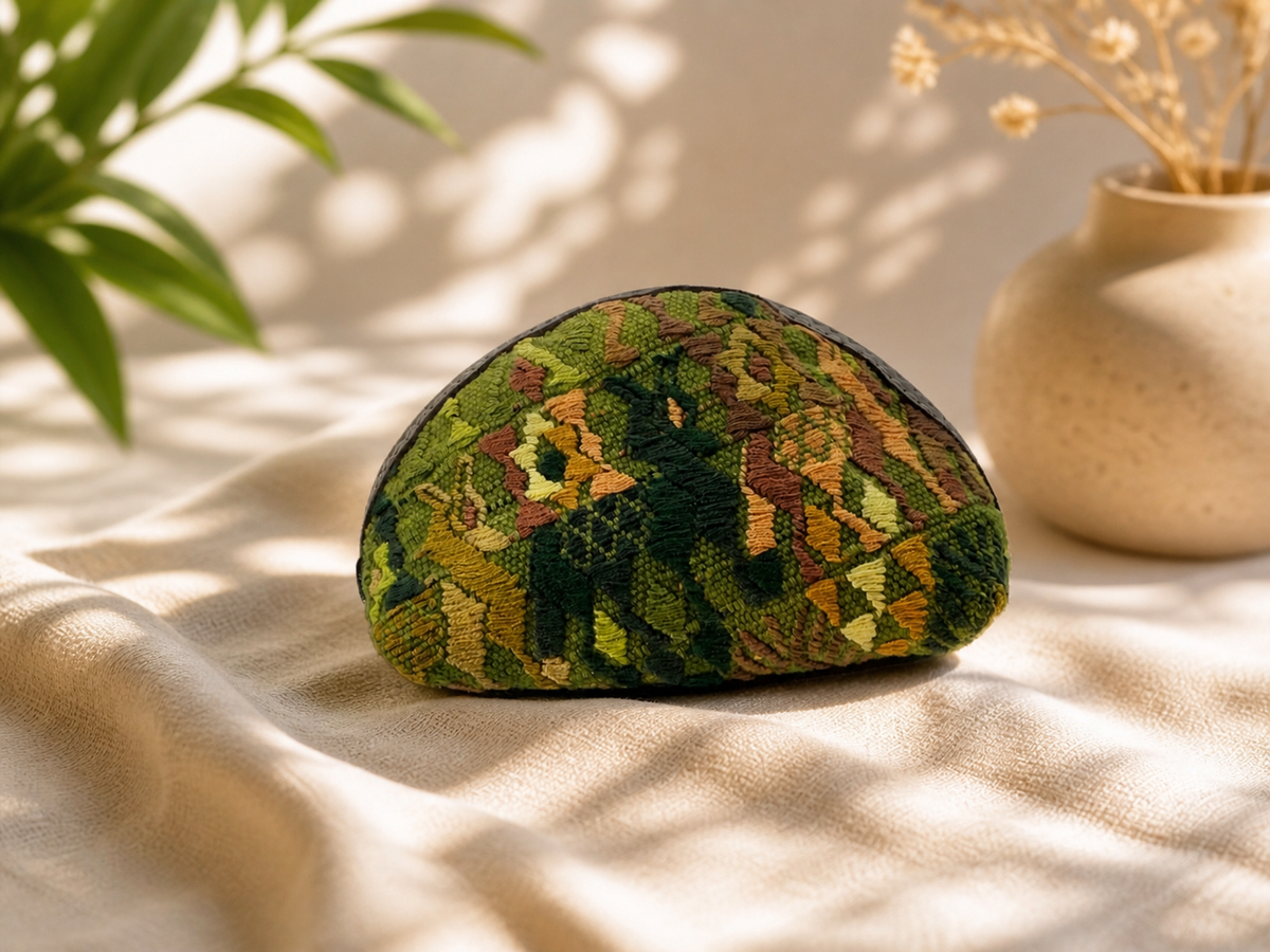 Handcrafted Guatemalan Coin Purse | Colorful Artisan Textile Zip Pouch