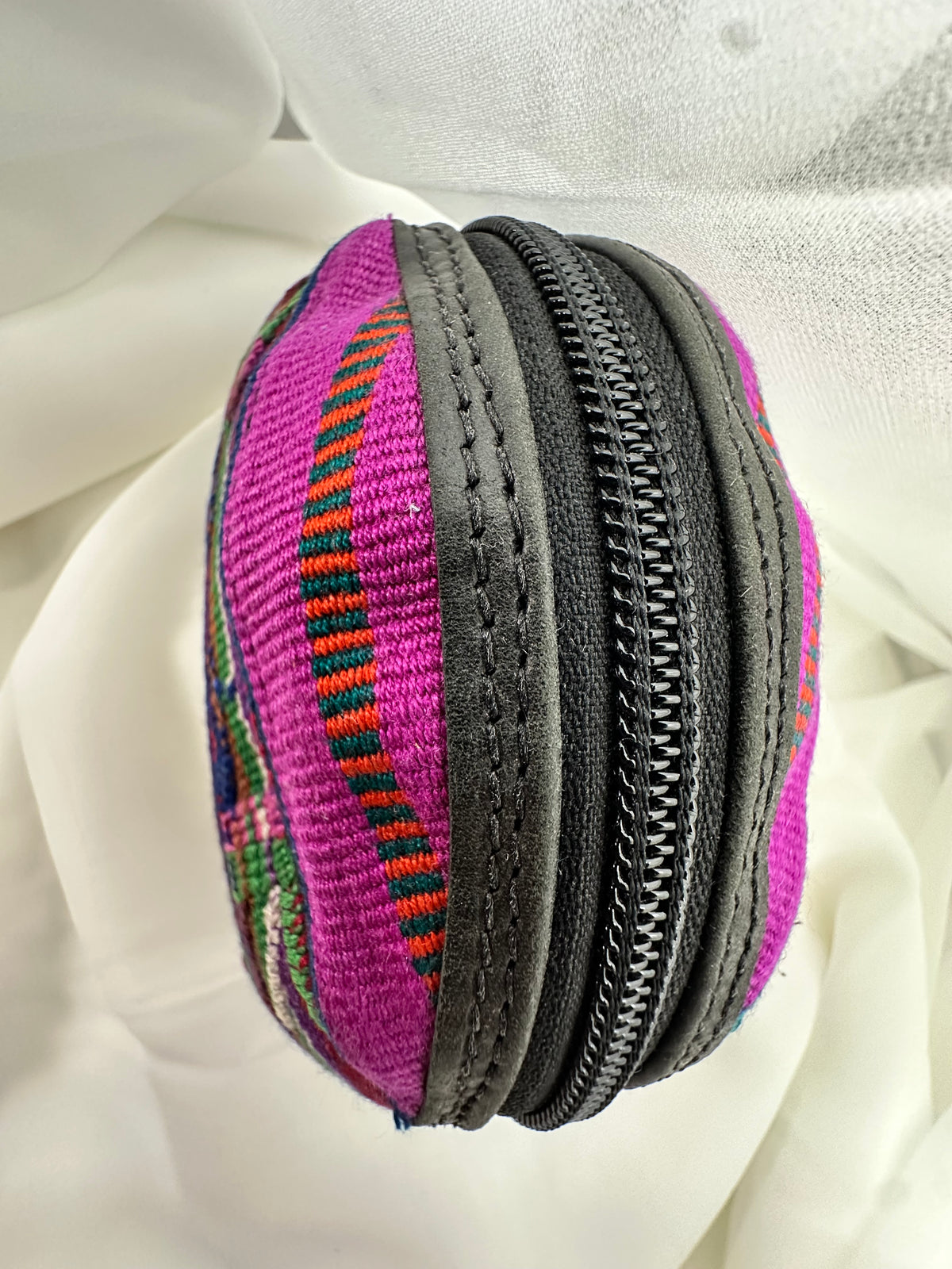 Handcrafted Guatemalan Coin Purse | Colorful Artisan Textile Zip Pouch