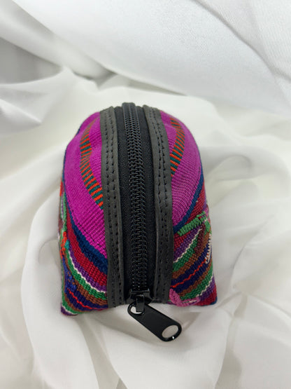 Handcrafted Guatemalan Coin Purse | Colorful Artisan Textile Zip Pouch