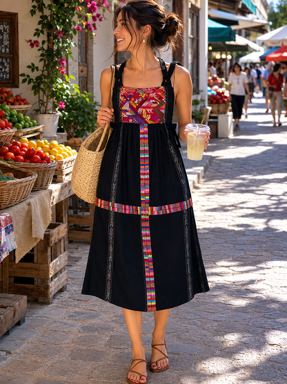 Lake Atitlan Artisan Dress | Handwoven Guatemalan Elegance