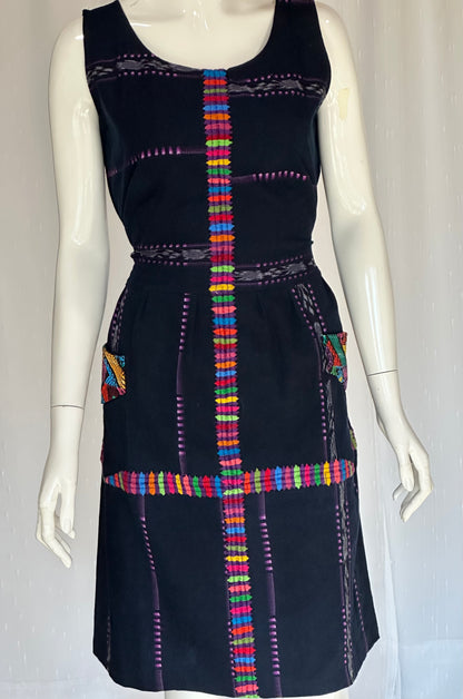 Handwoven Guatemalan Artisan Cotton Dress | Size S