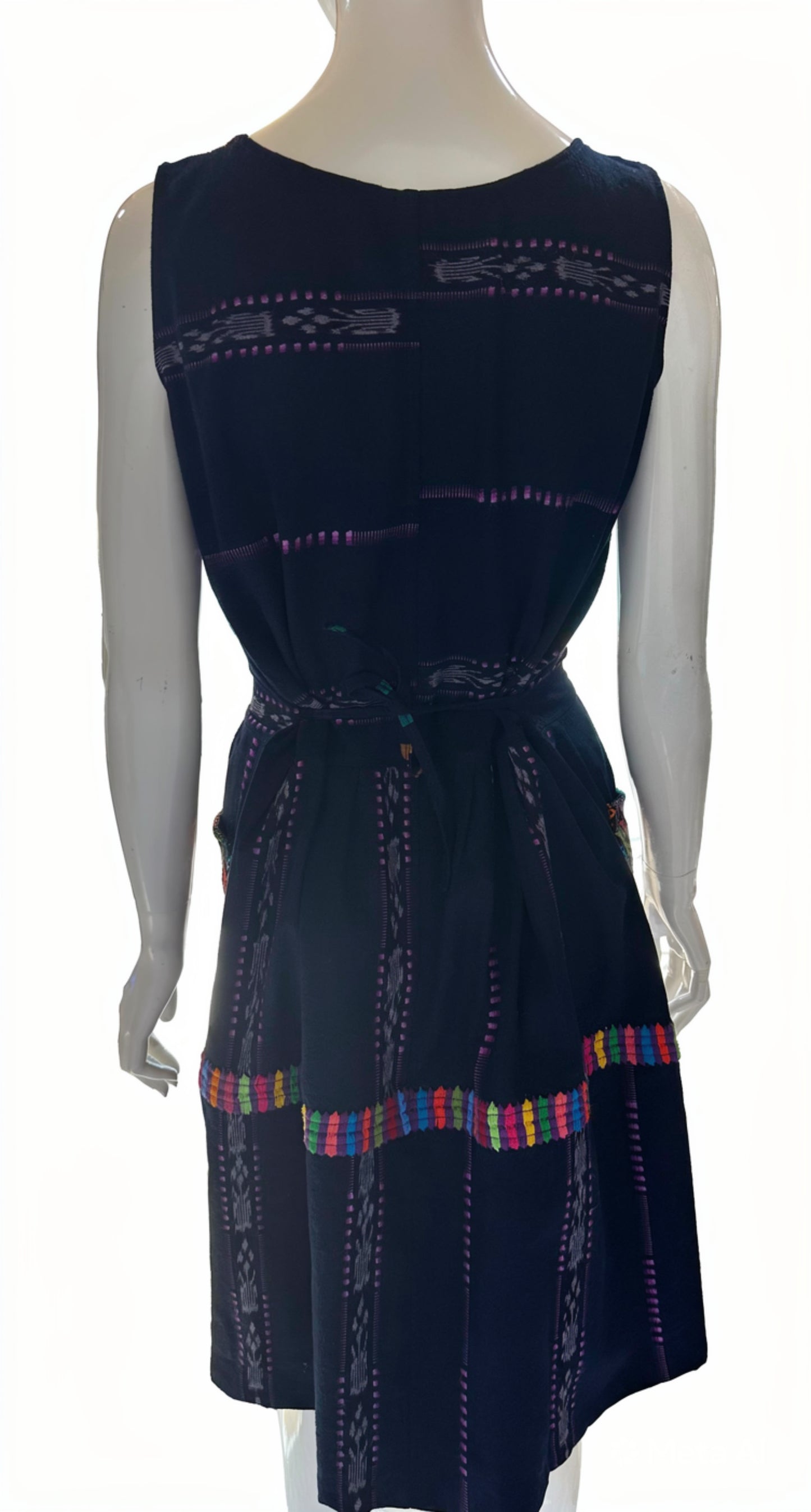 Handwoven Guatemalan Artisan Cotton Dress | Size S