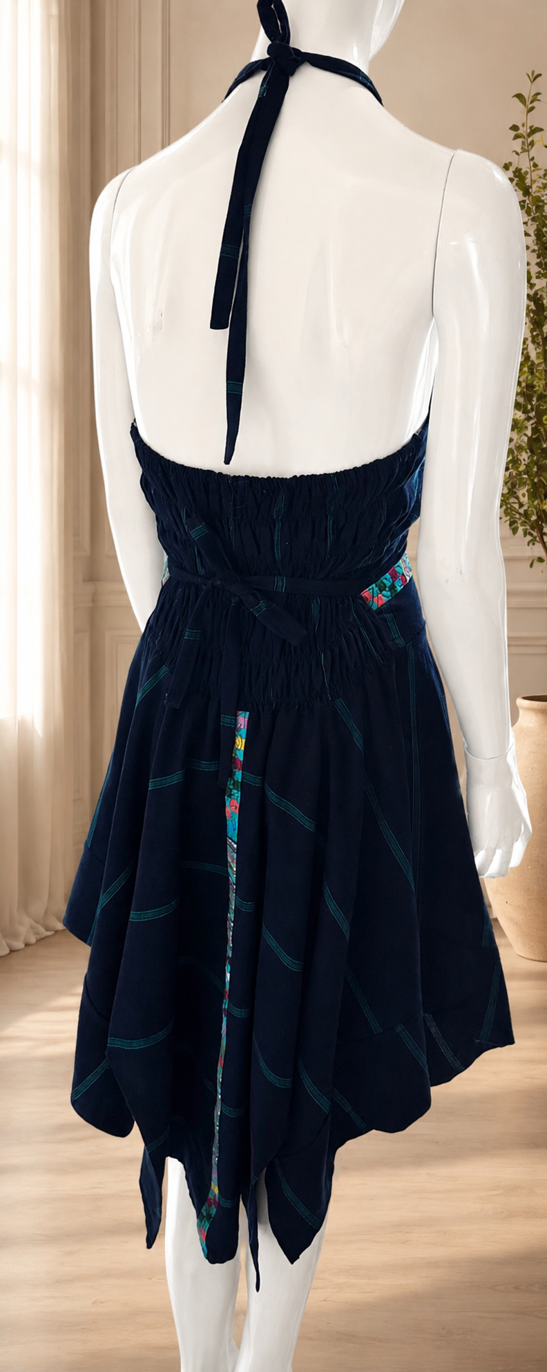 Handcrafted Atitlan Cotton Dress | One of a Kind Guatemalan Artisan Fashion