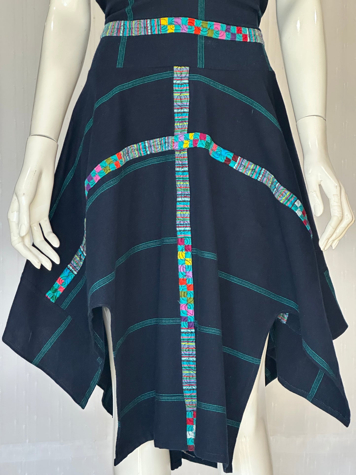 Handcrafted Atitlan Cotton Dress | One of a Kind Guatemalan Artisan Fashion
