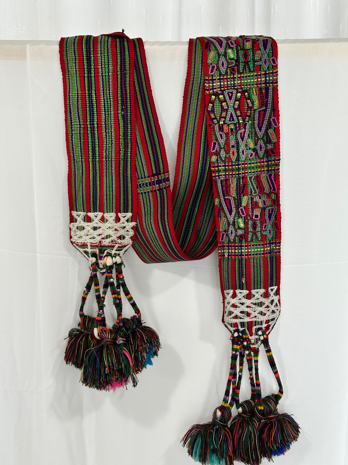 Vintage Ceremonial Mayan Faja from the Nebaj Region of Guatemala