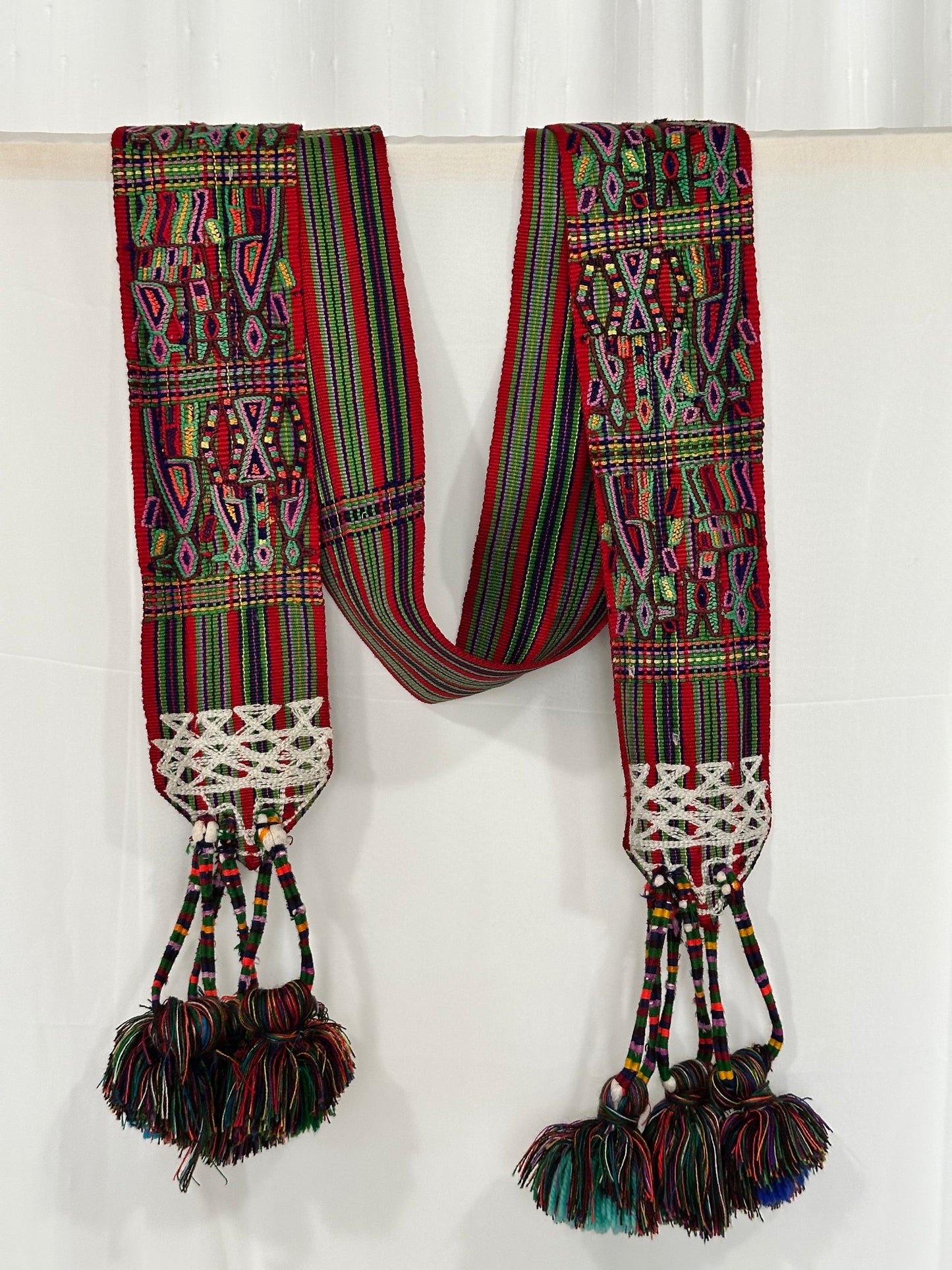 Vintage Ceremonial Mayan Faja from the Nebaj Region of Guatemala