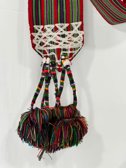 Vintage Ceremonial Mayan Faja from the Nebaj Region of Guatemala