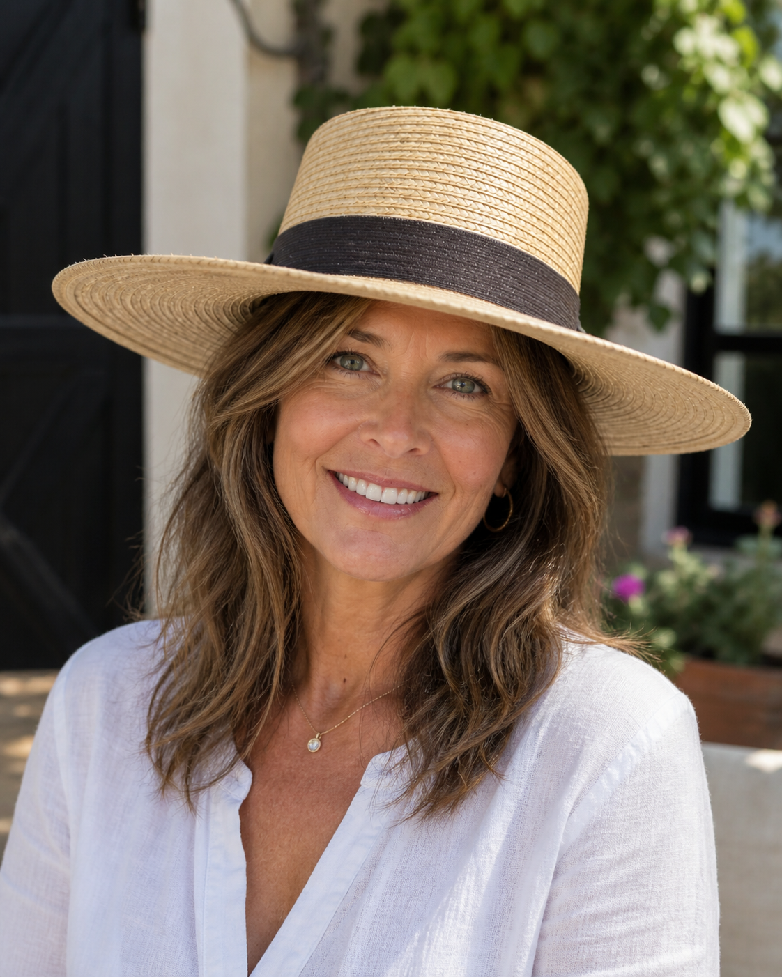 Classic Wide Brim Straw Hat | Minimalist Boho Luxe Sun Hat