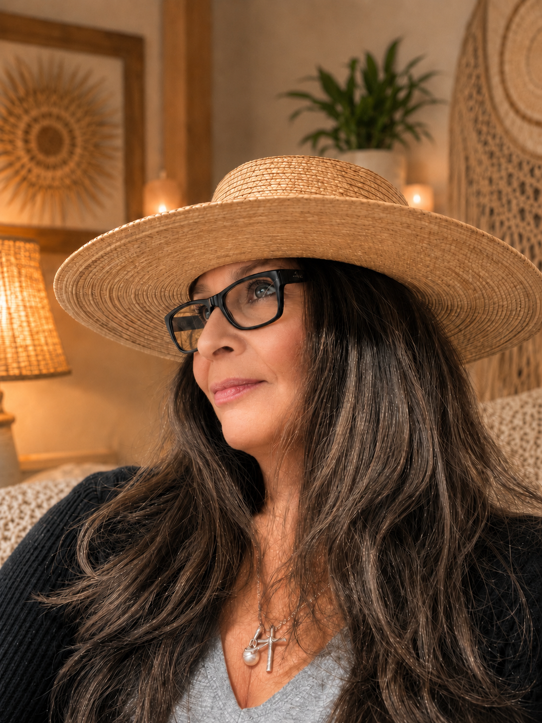 Classic Wide Brim Straw Hat | Minimalist Boho Luxe Sun Hat