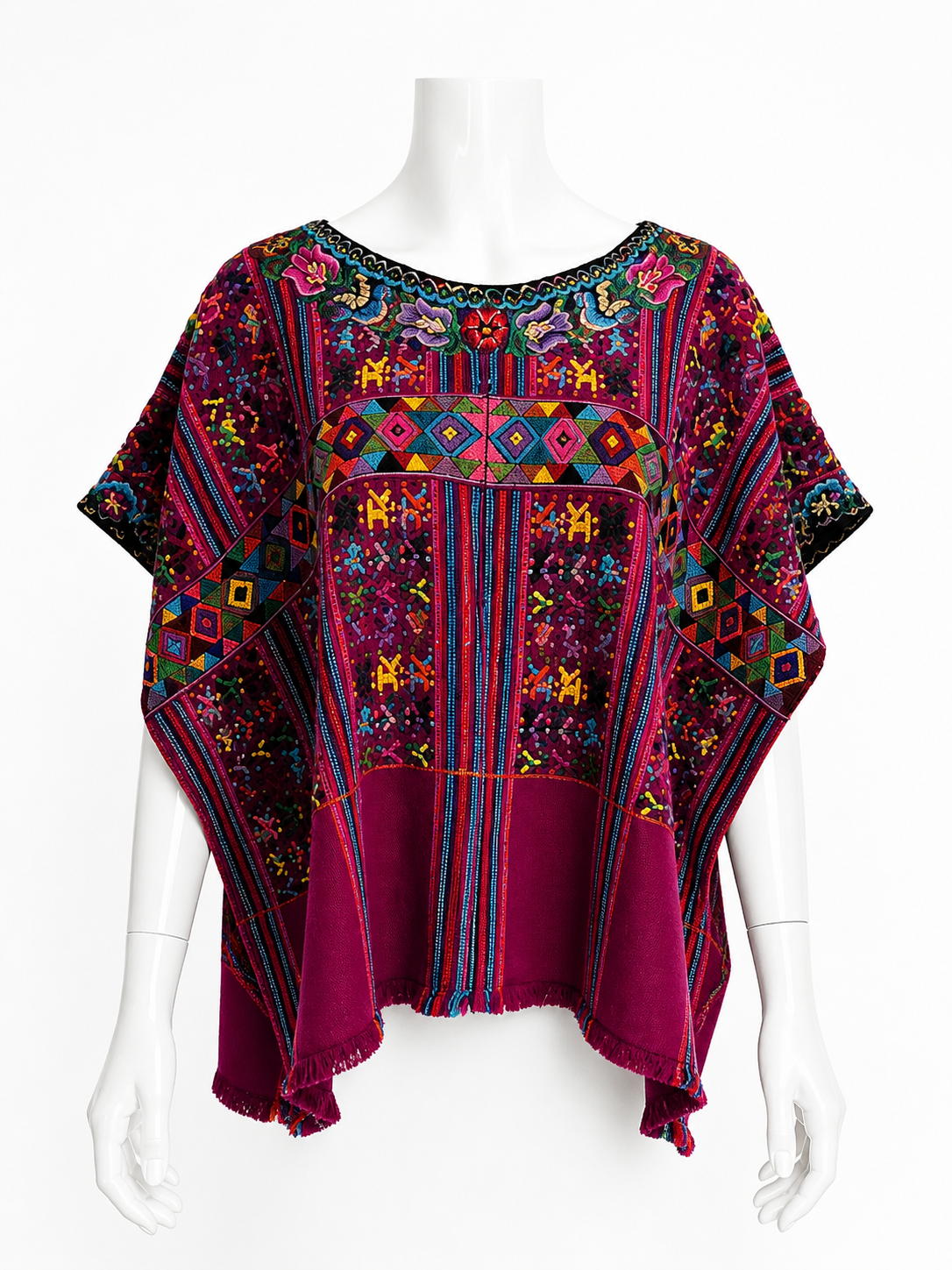 Vintage Handwoven Huipil from Chichicastenango, Guatemala