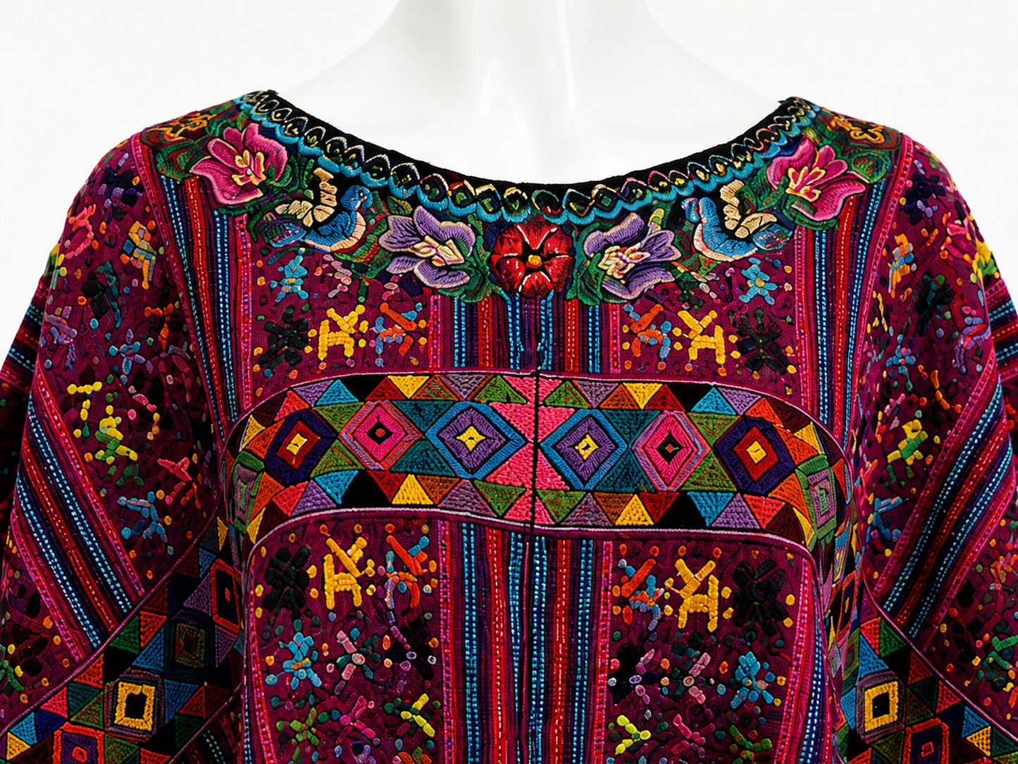 Vintage Handwoven Huipil from Chichicastenango, Guatemala