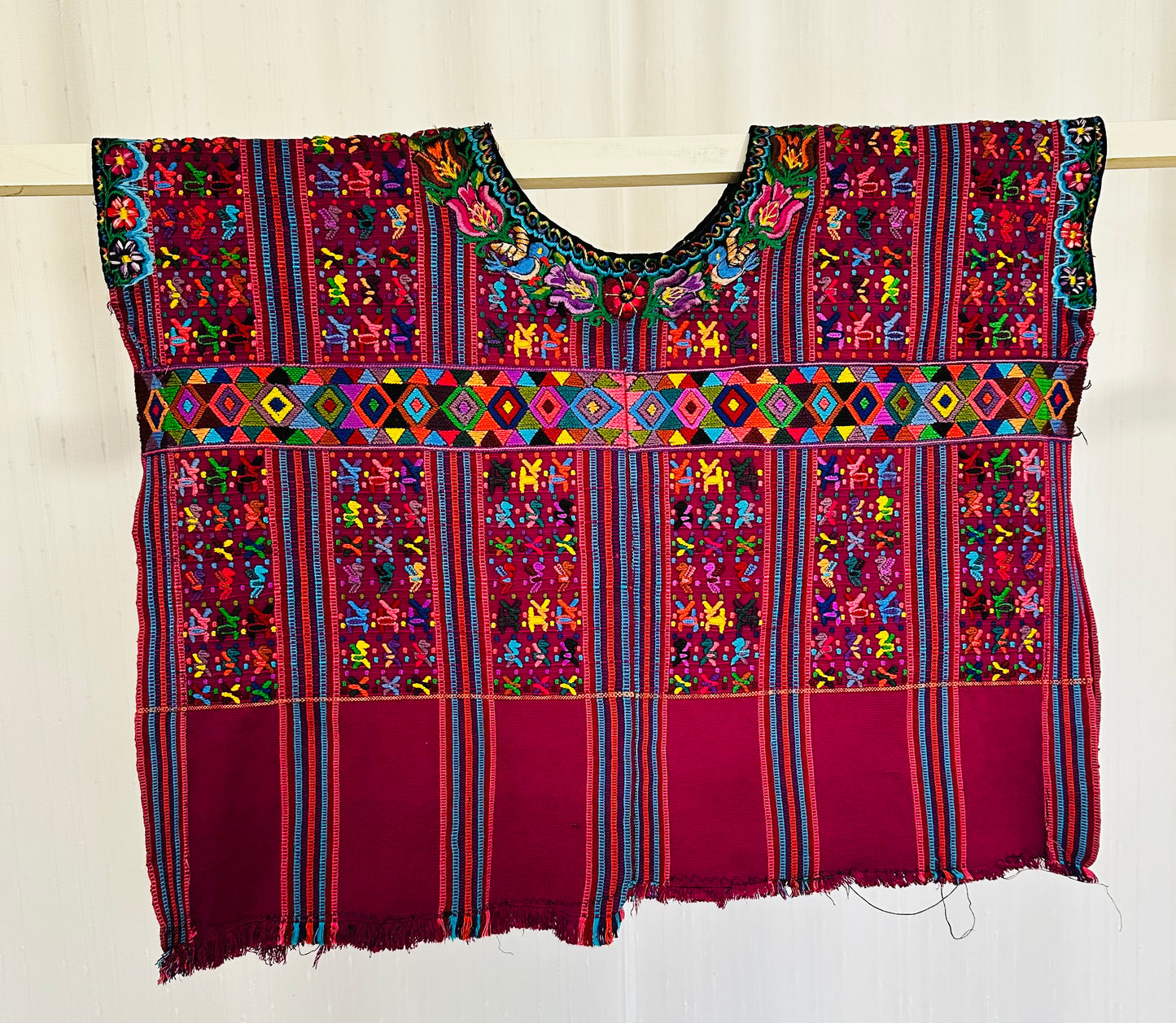 Vintage Handwoven Huipil from Chichicastenango, Guatemala
