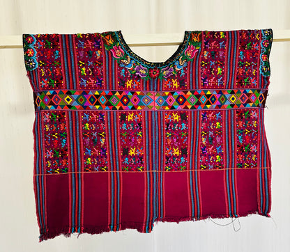 Vintage Handwoven Huipil from Chichicastenango, Guatemala