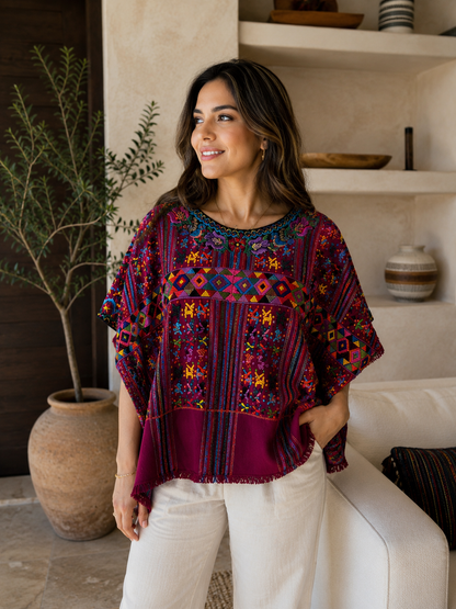 Vintage Handwoven Huipil from Chichicastenango, Guatemala
