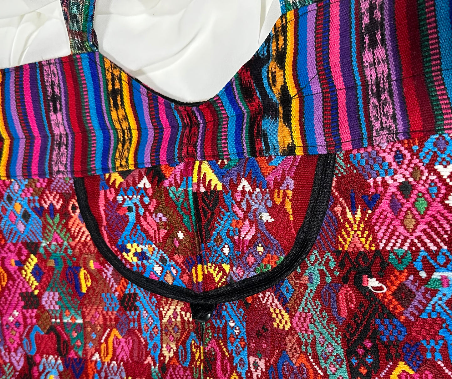 Handcrafted Huipil & Woven Tote Bag | One of a Kind Guatemalan Artisan Piece