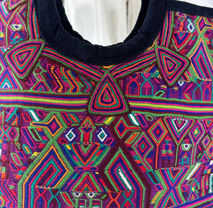 Handcrafted in Guatemala Huipil Tote Bag | Handcrafted Using a Vintage Huipil from Nebaj