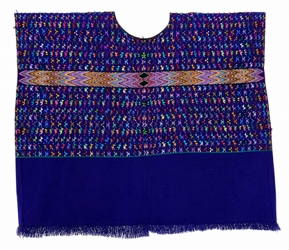 Vintage | Electric Blue Huipil from Chichicastenango, El Quiche