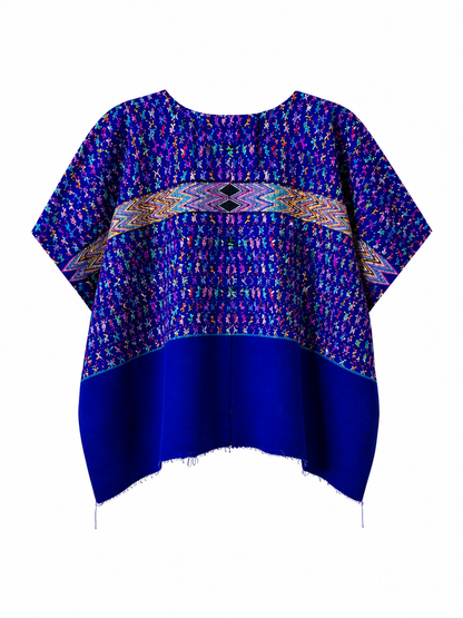 Vintage | Electric Blue Huipil from Chichicastenango, El Quiche