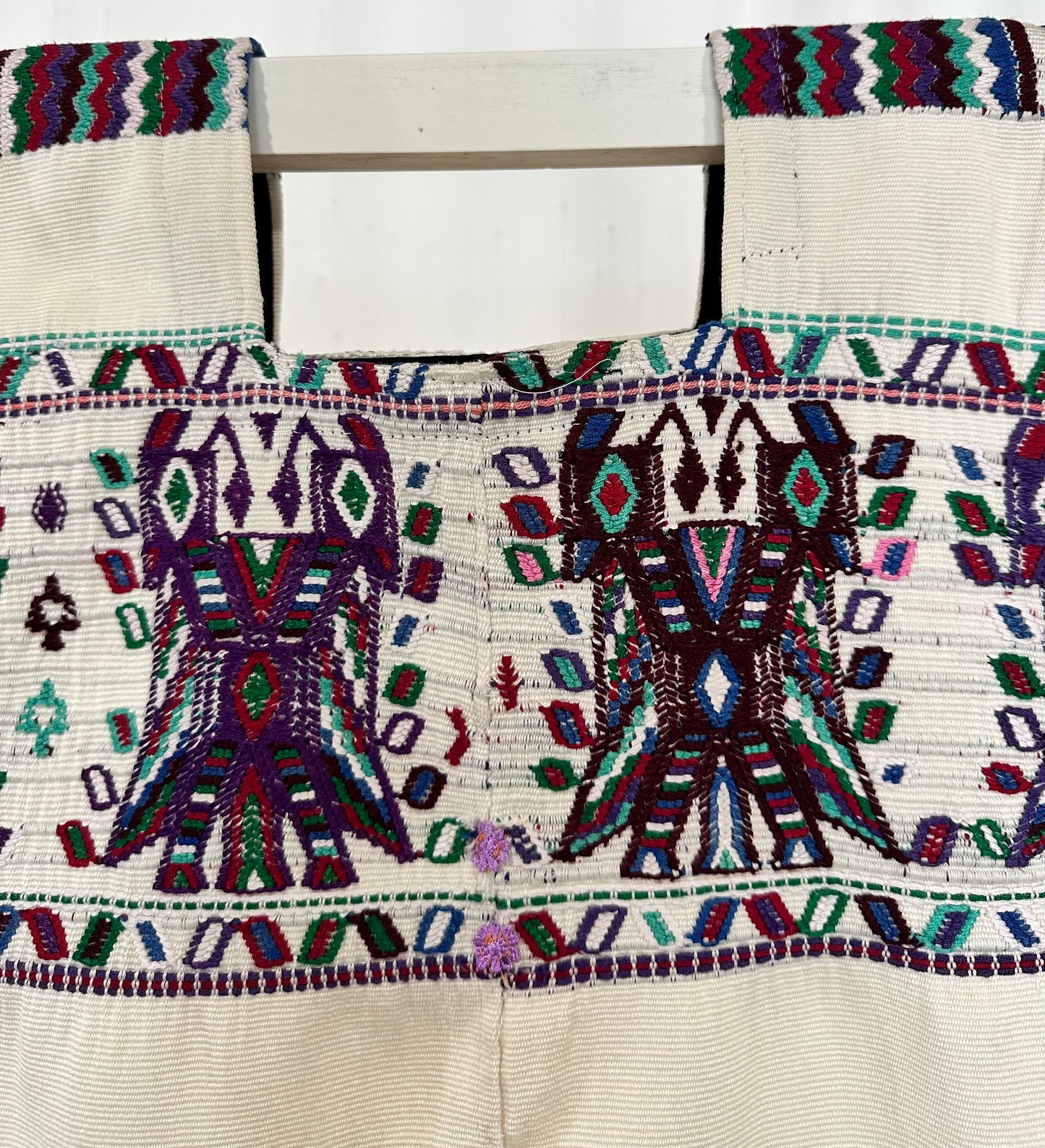 Vintage Handwoven Huipil from San Juan Sacatepequez, Guatemala