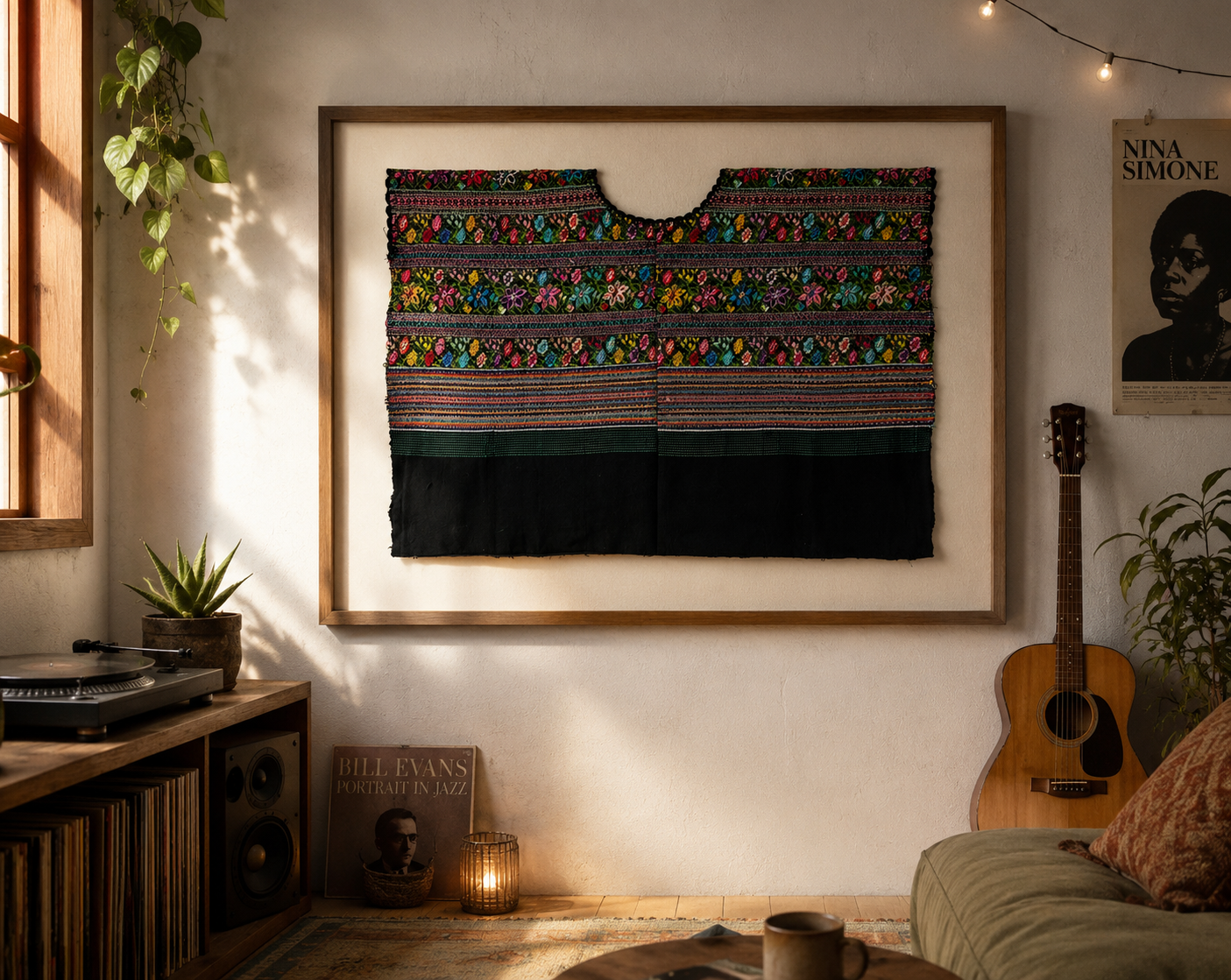 Vintage Huipil from Chichicastenango, Guatemala