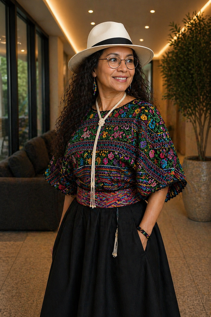 Vintage Huipil from Chichicastenango, Guatemala