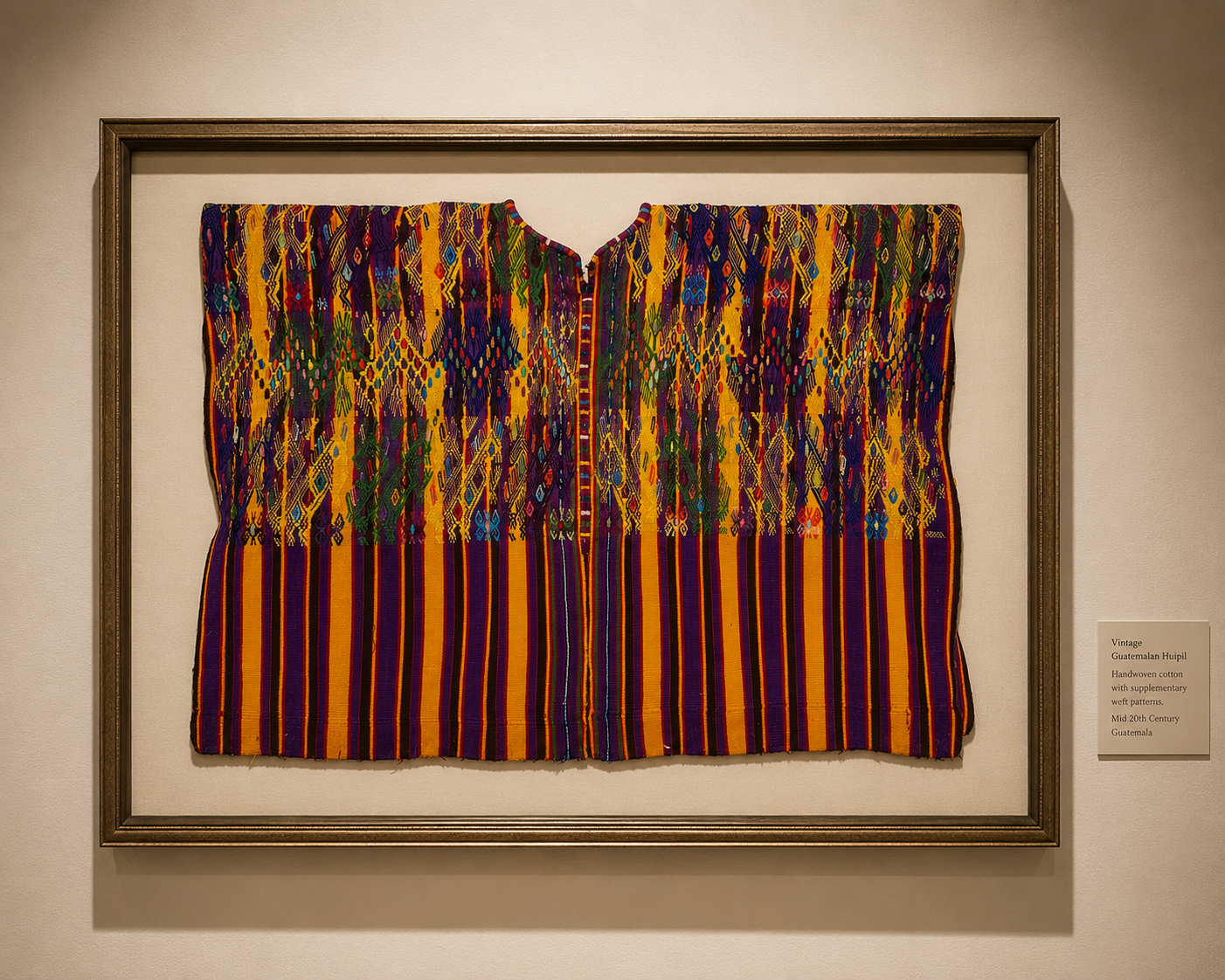 Vibrant Huipil from Chichicastenango, El Quiche