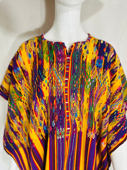 Vibrant Huipil from Chichicastenango, El Quiche