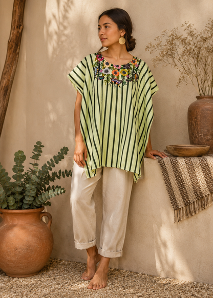Vintage Patzun Huipil | Handwoven Guatemalan Embroidered Tunic