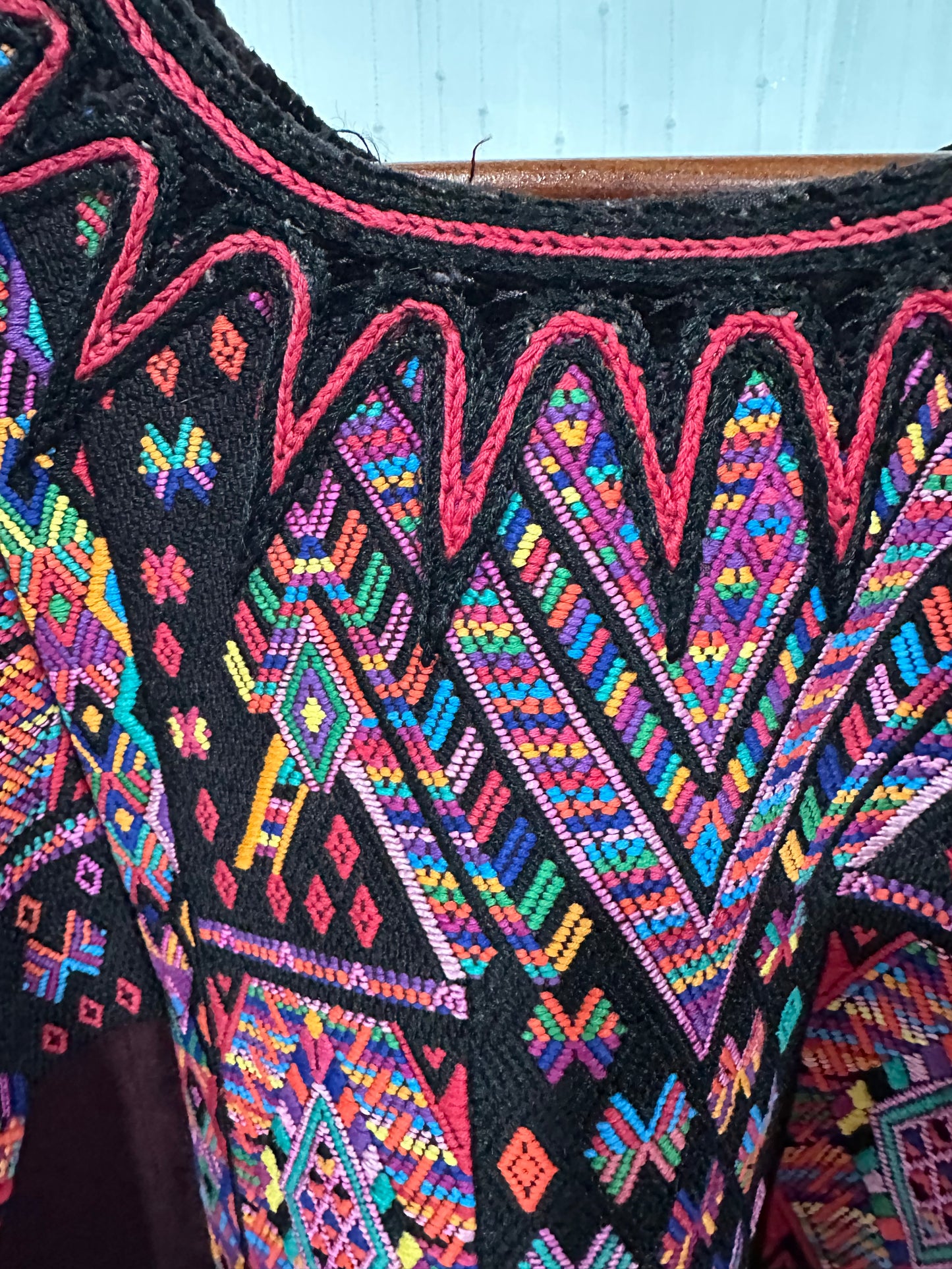 Vintage Ceremonial Huipil from Nebaj, Guatemala