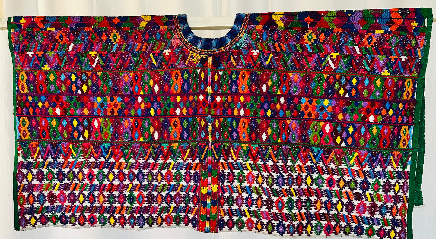 Vintage Ceremonial Huipil from Nebaj, Guatemala