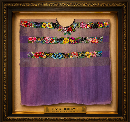 Vintage Handwoven Huipil from Santiago Atitlan, Guatemala